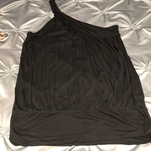 One shoulder black top from NY & Co